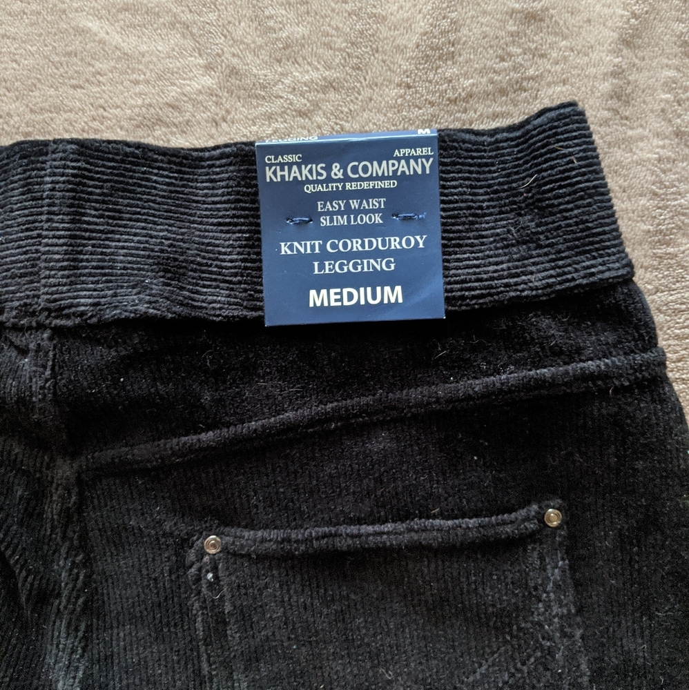 Medium knit corduroy leggings